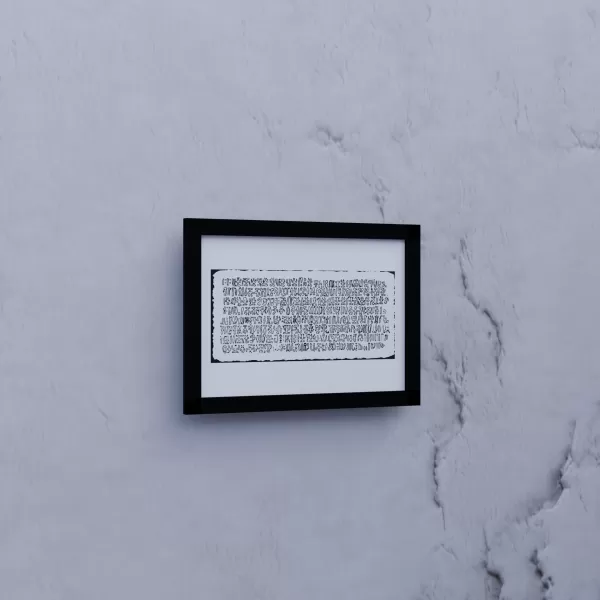 Quadro Keiti 33cm x 24cm - Preto - Acetato