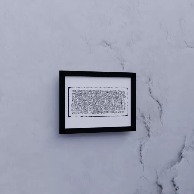 Quadro Keiti 33cm x 24cm - Preto - Acetato