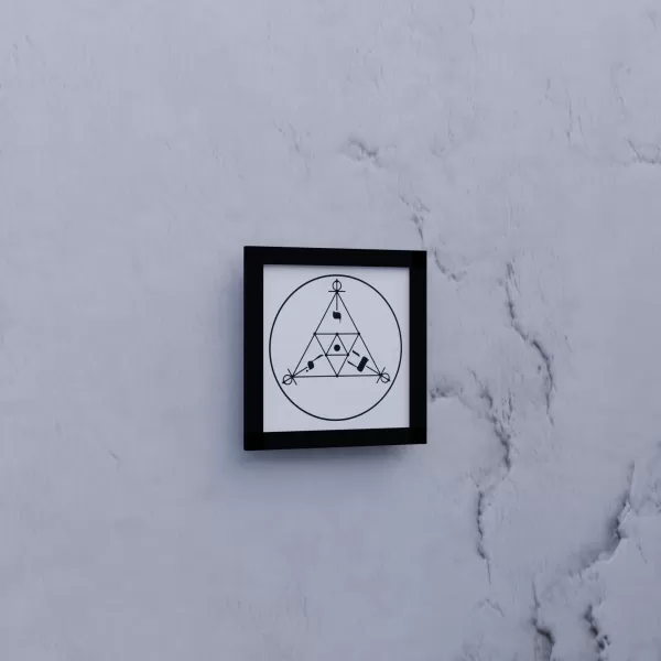 Quadro SCAP 23cm x 23cm - Preto - Acetato